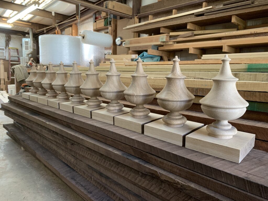 unique design wood turned finials