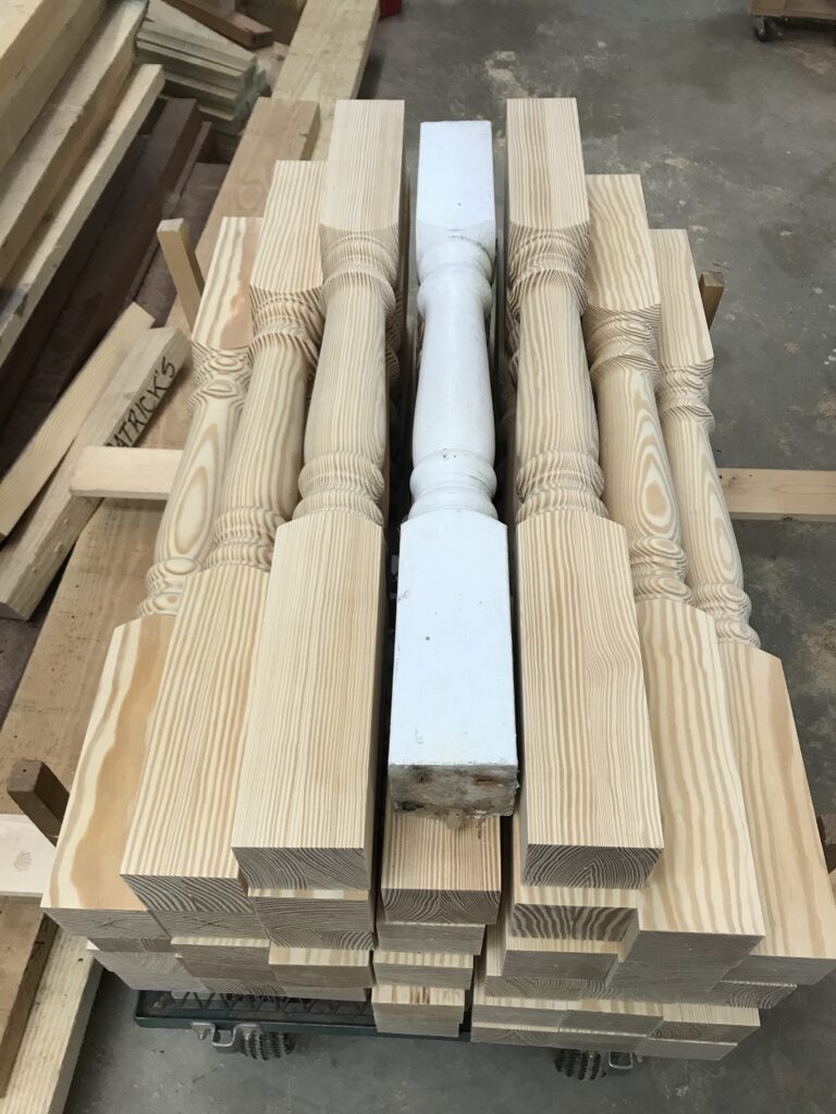set of balusters